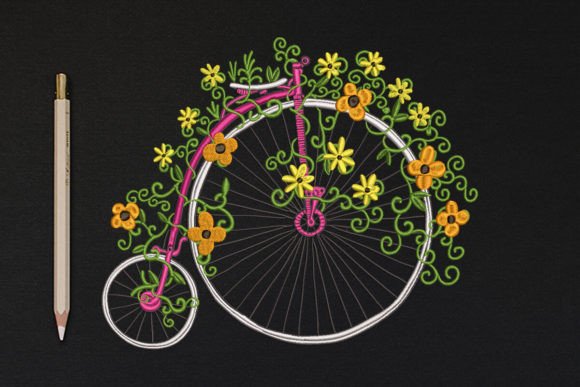 Bicycle Floral: A Thoughtful Embroidery Design Review