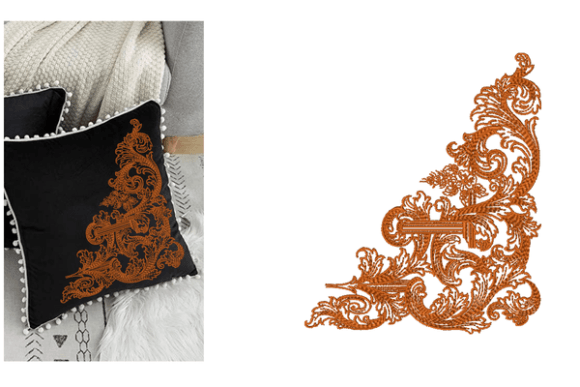 Corner Dazzle Embroidery Designs for Craft Fairs