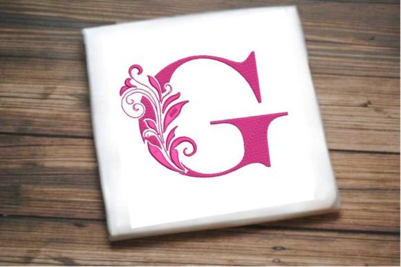 Elegant Floral Alphabet Letter G: An Embroidery Designer’s Review