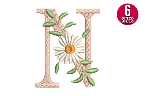 Floral Alphabet Letter N: Seasonal Embroidery Review