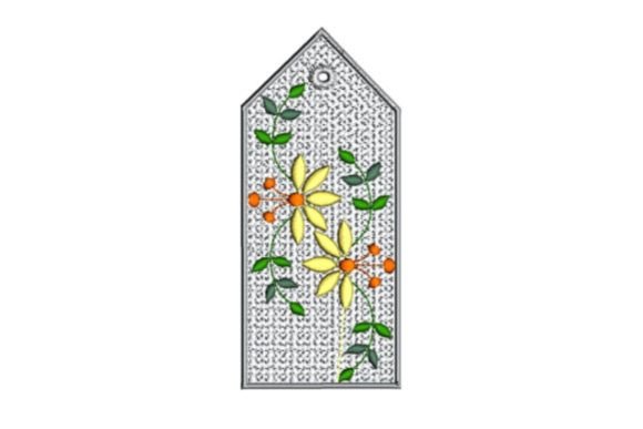 Floral Bookmark Applique