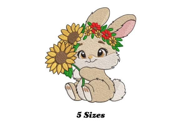 Floral Cute Rabbit