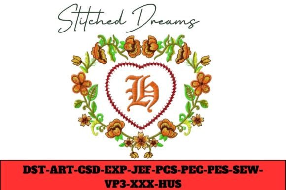 Floral Heart Letter H: Perfect for Personalized Gifts