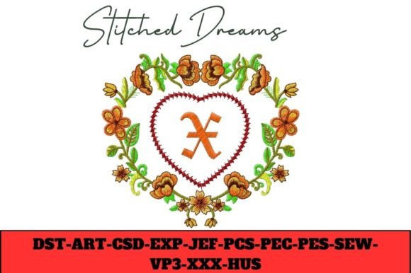 Floral Heart Letter X: An Embroidery Designerβs Review