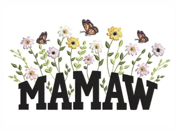 Floral Mamaw: A Seasonal Embroidery Staple