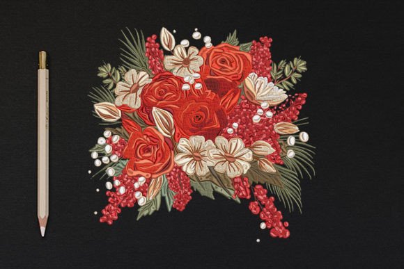 Flowers Bouquet Embroidery Design Review for Sweatshirts