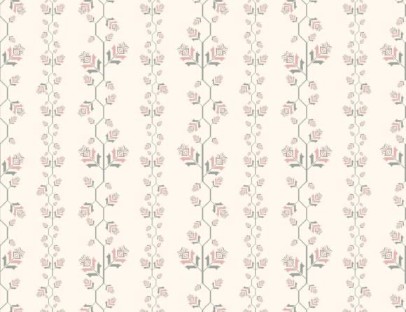 Honest Look at Embroidery Floral Stripes Pattern