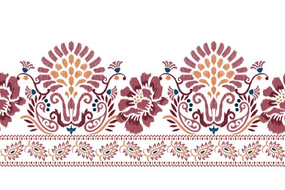 Ikat Floral Paisley Pattern Embroidery Review